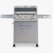 Monument Grills Mesa 415BZ 4 Burner Stainless Steel Freestanding Propane Gas Grill with Clear View Lid Broil Zone  and  Side Burner