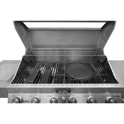 Monument Grills 12 Inch Round Reversible Cast Iron Cooking Plate