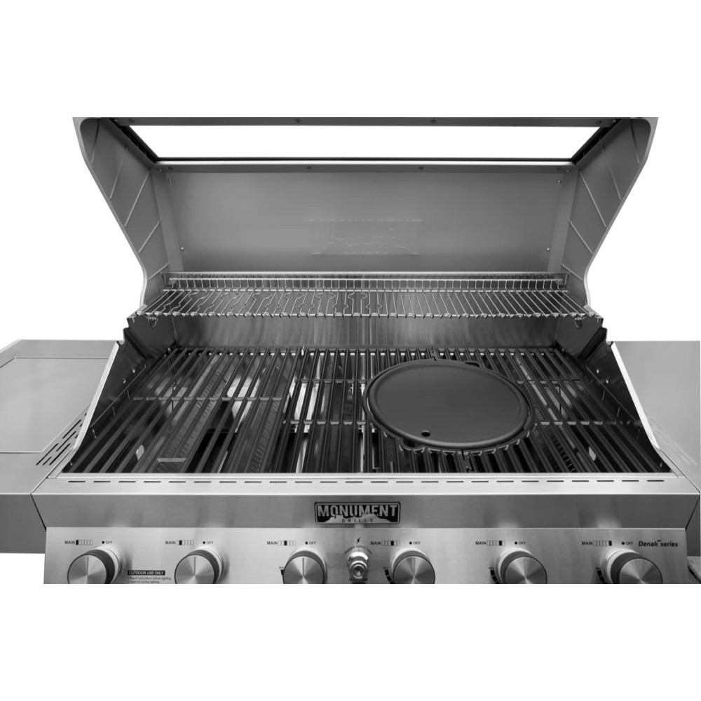 Monument Grills 12 Inch Round Reversible Cast Iron Cooking Plate