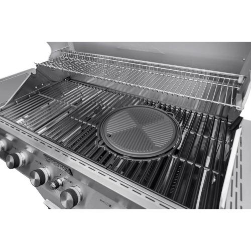 Monument Grills 12 Inch Round Reversible Cast Iron Cooking Plate