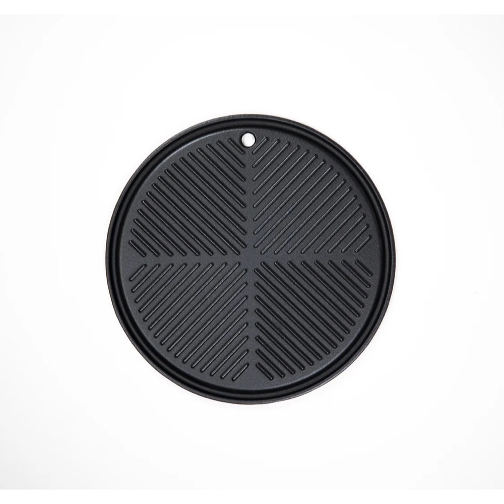 Monument Grills 12 Inch Round Reversible Cast Iron Cooking Plate