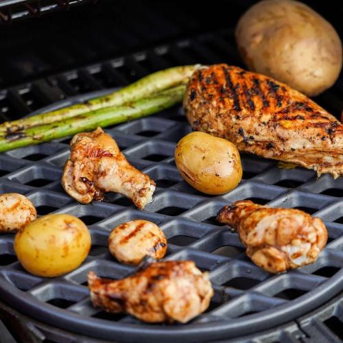 Monument Grills 12 Inch Round Cast Iron Diamond Grid Grill Grate