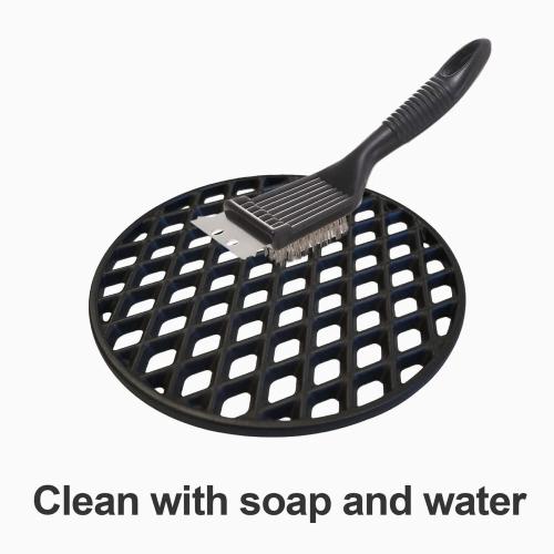 Monument Grills 12 Inch Round Cast Iron Diamond Grid Grill Grate