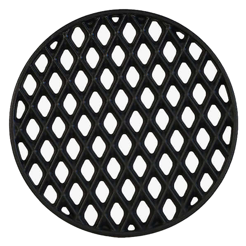 Monument Grills 12 Inch Round Cast Iron Diamond Grid Grill Grate