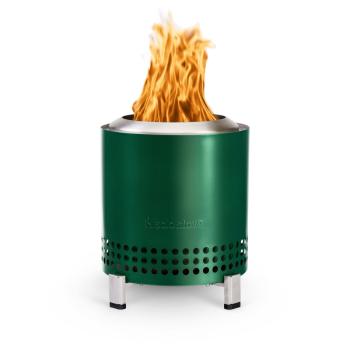 Solo Stove Mesa XL 7 Inch Round Stainless Steel Wood Burning Tabletop Fire Pit Cascade Green 1350