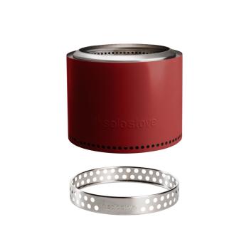 Solo Stove Bonfire 19 Inch Round Stainless Steel Wood Burning Fire Pit with Stand 2 0 Version Mulberry350