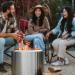 Solo Stove Bonfire 19 Inch Round Stainless Steel Wood Burning Fire Pit with Stand   2