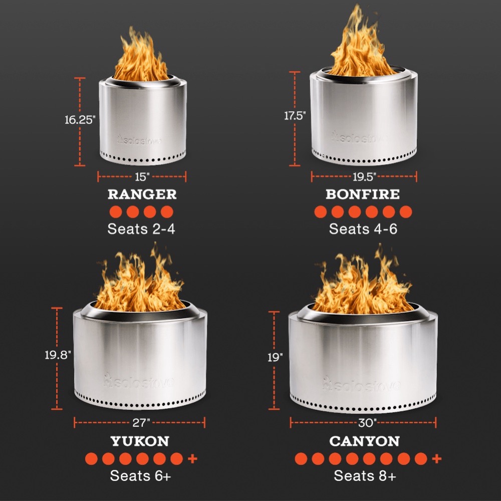 Solo Stove Bonfire 19 Inch Round Stainless Steel Wood Burning Fire Pit with Stand   2