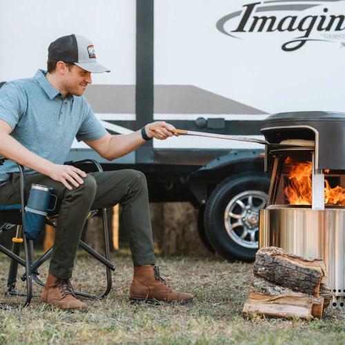 Solo Stove Pi 28 Inch Stainless Steel Pizza Oven Pizza Turner 2