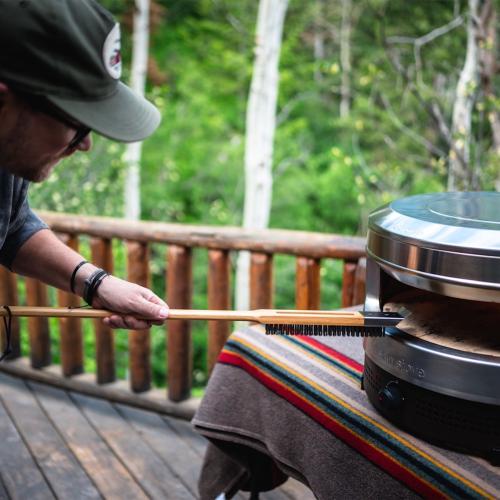 Solo Stove 29 Inch Stainless Steel Pizza Oven Brush with Bamboo Handle