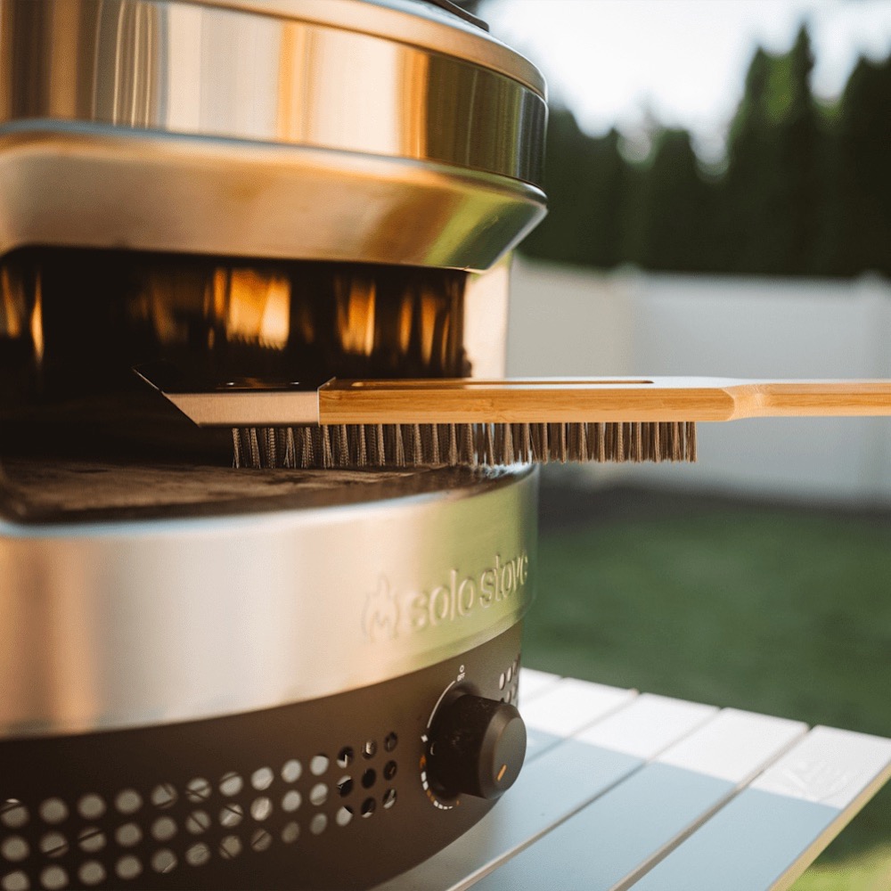 Solo Stove 29 Inch Stainless Steel Pizza Oven Brush with Bamboo Handle