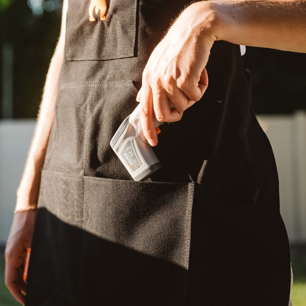 Solo Stove Black Canvas Grilling Apron with Pockets