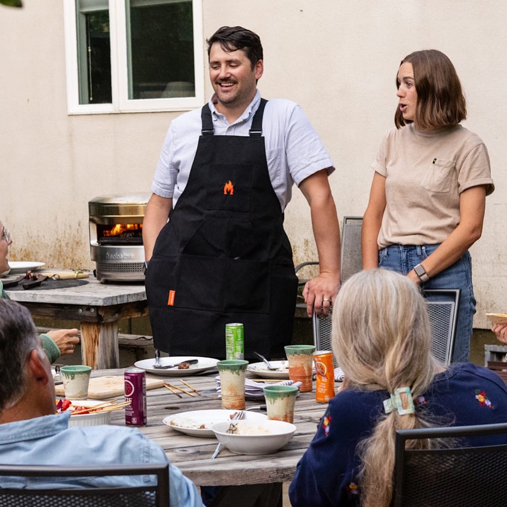 Solo Stove Black Canvas Grilling Apron with Pockets