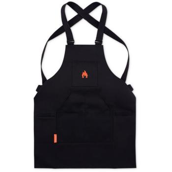 Solo Stove Black Canvas Grilling Apron with Pockets SSAPRON BLK350