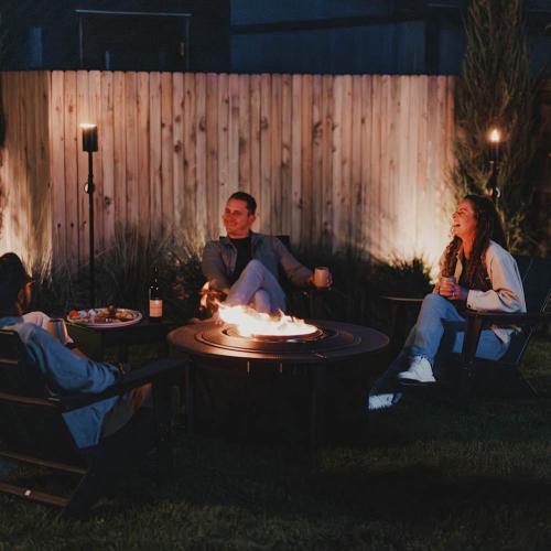 Solo Stove Mesa Torch 52 Inch Steel Backyard Torchlight with Ground Stake