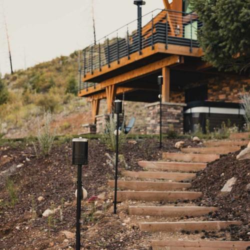 Solo Stove Mesa Torch 52 Inch Steel Backyard Torchlight with Ground Stake   3 Pack
