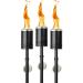 Solo Stove Mesa Torch 52 Inch Steel Backyard Torchlight with Ground Stake   3 Pack