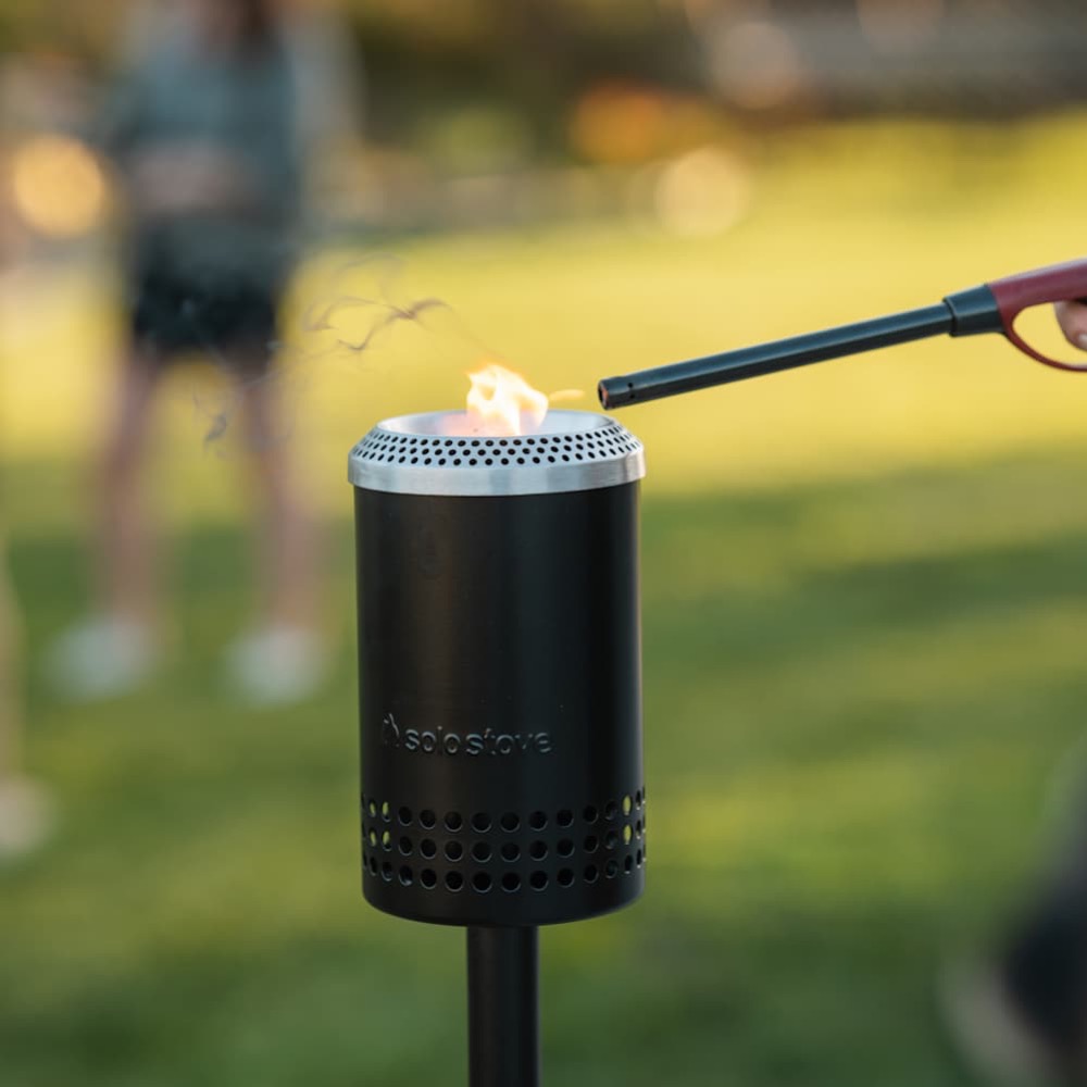 Solo Stove Mesa Torch 52 Inch Steel Backyard Torchlight with Ground Stake   3 Pack