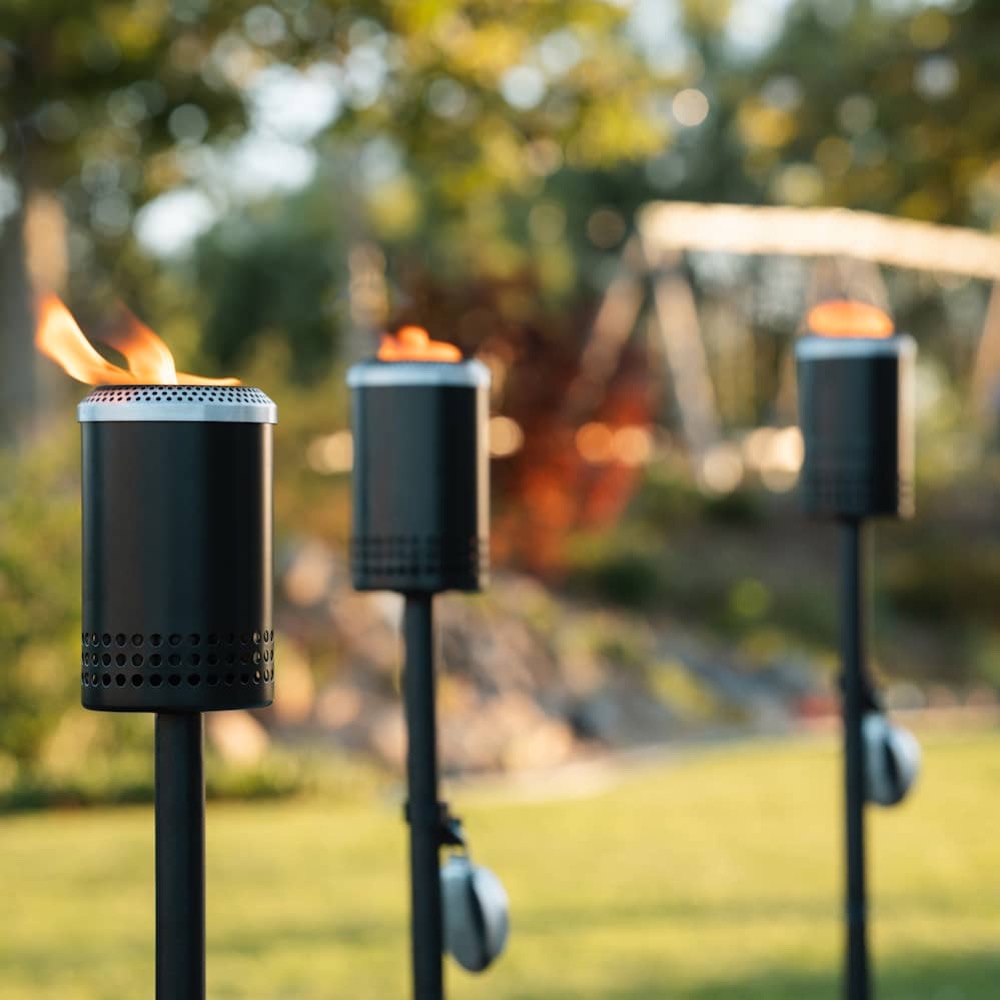 Solo Stove Mesa Torch 52 Inch Steel Backyard Torchlight with Ground Stake   3 Pack