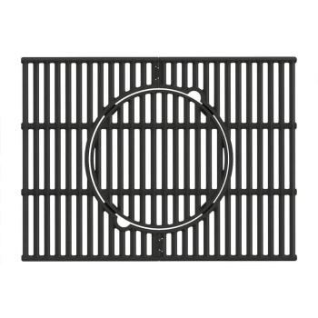 Monument Grills 24 x 17 7 Inch Multifunction Cast Iron Grate for D605 Gas Grill 01350