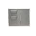 Coyote 36 Inch Stainless Steel Right Hinged Access Door  and  Double Drawer Combo