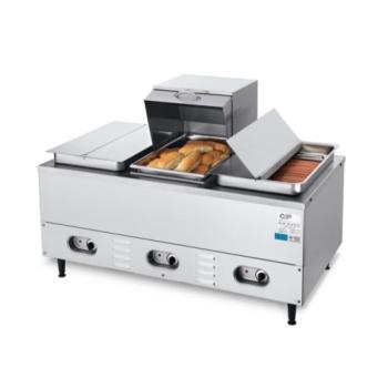 Crown Verity 240V Electric Countertop Hotwell Steamer with Pan Package CV 3WHS350