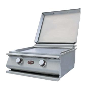 Cal Flame 24 Inch 2 Burner Built In Propane Gas Commercial Style Flat Top Griddle BBQ19900P350