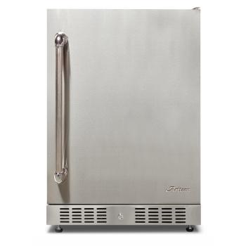 Artisan Stainless Steel Right Hinge Outdoor Rated Refrigerator with Locking Door350
