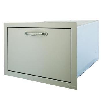 Artisan 24 Inch Stainless Steel Single Access Storage Drawer Angle350