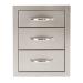 Artisan 17 Inch Soft Close Stainless Steel Triple Access Drawer