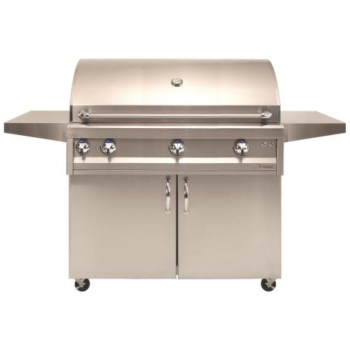 Artisan Professional 42 Inch 3 Burner Freestanding Natural Gas Grill with Rear Infrared Burner