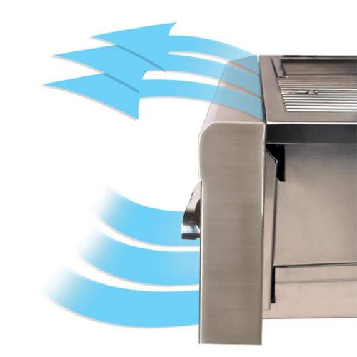 Artisan Professional 42 Inch 3 Burner Freestanding Natural Gas Grill with Rear Infrared Burner