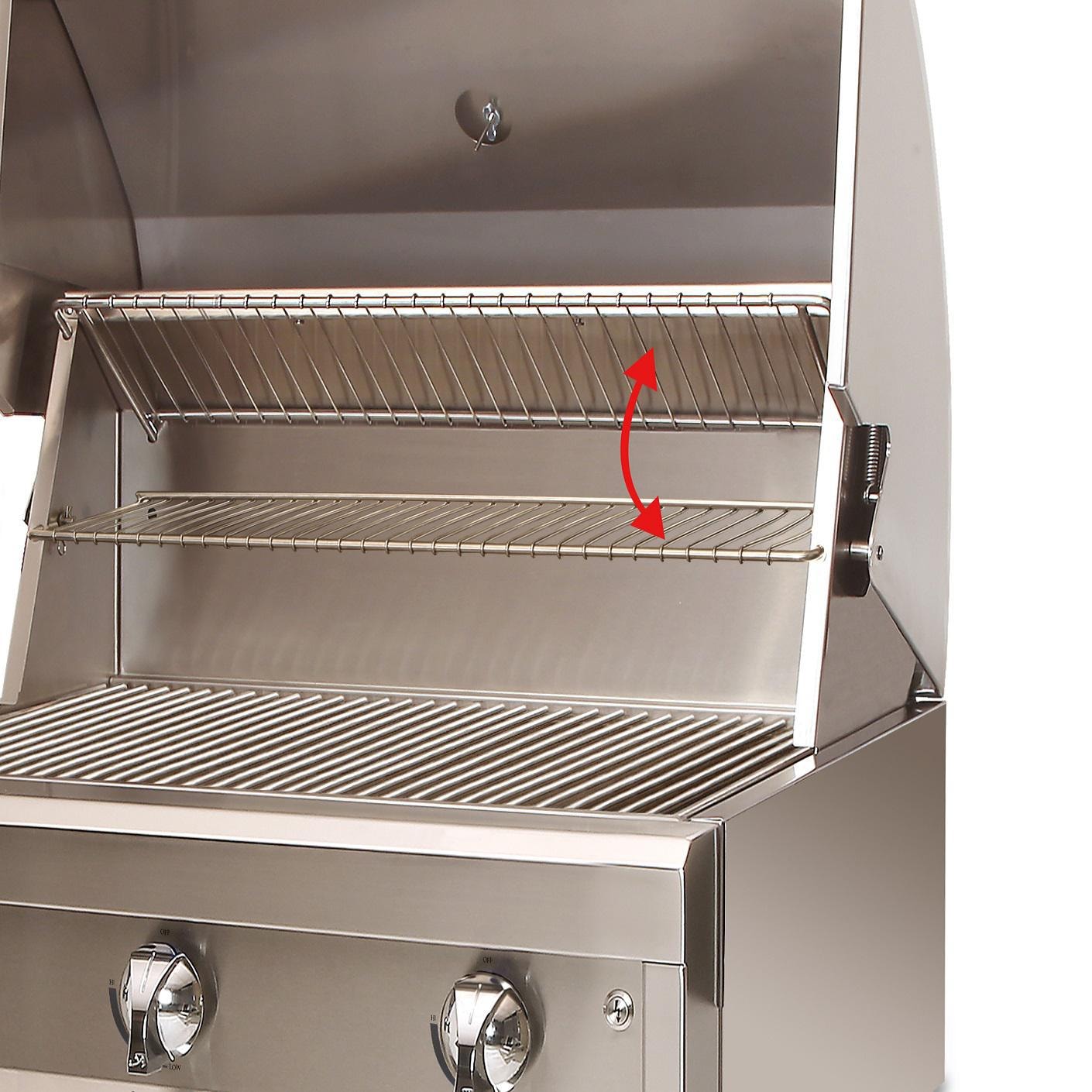 Artisan Professional 42 Inch 3 Burner Freestanding Natural Gas Grill with Rear Infrared Burner