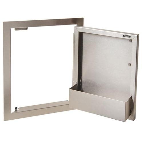Artisan Stainless Steel Single Interior Door Bin For 32 Inch Double Access Door