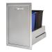 Artisan 20 Inch Stainless Steel Soft Close Roll Out Dual Trash Center