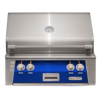 Alfresco Grills ALXE 30 Inch 2 Burner Built In Propane Gas Grill with Rear Infrared Burner Ultramarine Blue ALXE 30 LP S5002350