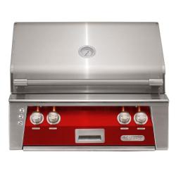 Alfresco Grills ALXE 30 Inch 2 Burner Built In Propane Gas Grill with Rear Infrared Burner Carmine Red ALXE 30 LP S3002250
