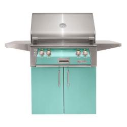 Alfresco Grills ALXE 30 Inch 2 Burner Freestanding Propane Gas Grill with Rear Infrared Burner Light Green ALXE 30C LP S6027250