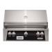 Alfresco Grills ALXE 36 Inch 3 Burner Built In Propane Gas Grill with Rear Infrared Burner Jet Black Gloss ALXE 36 LP S900575