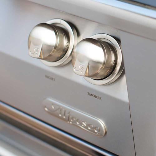 Alfresco Grills ALXE 36 Inch 3 Burner Built In Natural Gas Grill with Rear Infrared Burner   Signal White Matte