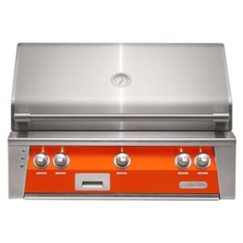 Alfresco Grills ALXE 36 Inch 3 Burner Built In Natural Gas Grill with Sear Zone and Rear Infrared Burner Luminous Orange ALXE 36SZ NG S2005 350