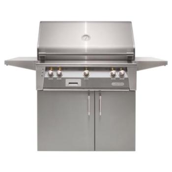 Alfresco Grills ALXE 36 Inch 3 Burner Freestanding Propane Gas Grill with Sear Zone and Rear Infrared Burner Signal Grey ALXE 36SZC LP S7004350