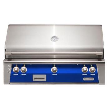 Alfresco Grills ALXE 42 Inch 3 Burner Built In Propane Gas Grill with Rear Infrared Burner Ultramarine Blue ALXE 42 LP S5002350