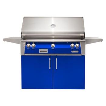 Alfresco Grills ALXE 42 Inch 3 Burner Freestanding Propane Gas Grill with Rear Infrared Burner Ultramarine Blue ALXE 42C LP S5002350