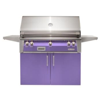 Alfresco Grills ALXE 42 Inch 3 Burner Freestanding Propane Gas Grill with Rear Infrared Burner Blue Lilac ALXE 42C LP S4005350