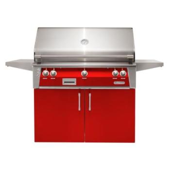 Alfresco Grills ALXE 42 Inch 3 Burner Freestanding Propane Gas Grill with Rear Infrared Burner Carmine Red ALXE 42C LP S3002350