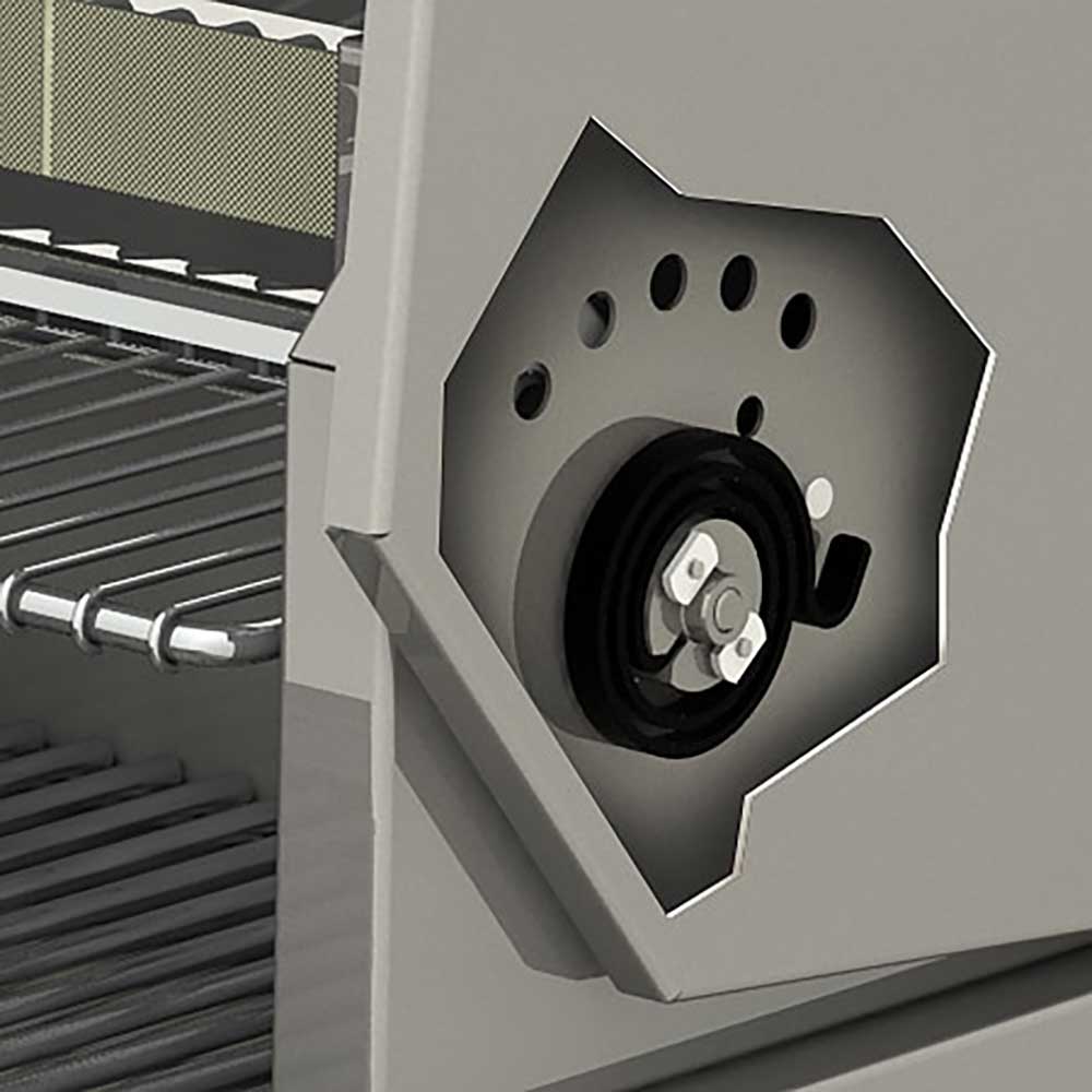 Alfresco Grills ALXE 42 Inch 3 Burner Freestanding Propane Gas Grill with Rear Infrared Burner   Traffic Yellow