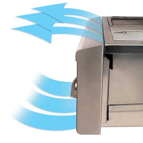 Alfresco Grills ALXE 42 Inch 3 Burner Built In Natural Gas Grill with Sear Zone and Rear Infrared Burner   Jet Black Gloss