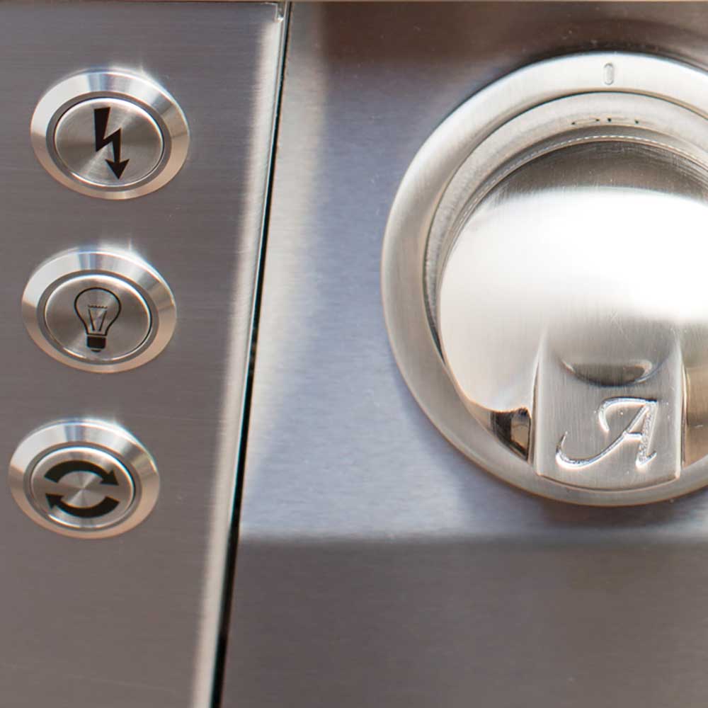 Alfresco Grills ALXE 42 Inch 3 Burner Freestanding Deluxe Propane Gas Grill with Sear Zone and Rear Infrared Burner   Jet Black Matte