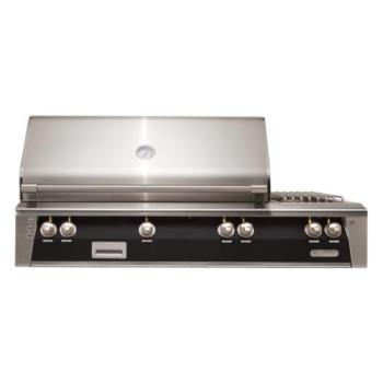 Alfresco Grills ALXE 56 Inch 3 Burner Built In Propane Gas Grill with Rear Infrared Burner and Side Burner Jet Black Gloss ALXE 56 LP S9005350